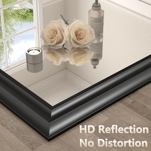 30x36 Inch Black Bathroom Mirror - Image 4
