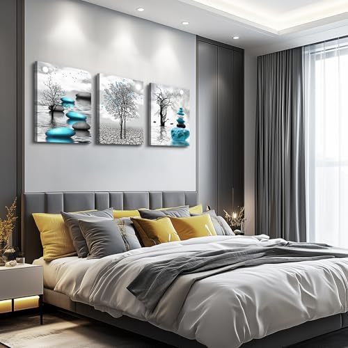 Canvas Wall Art for Living Room Wall Decor for Bedroom Bathroom Black and White - Image 3