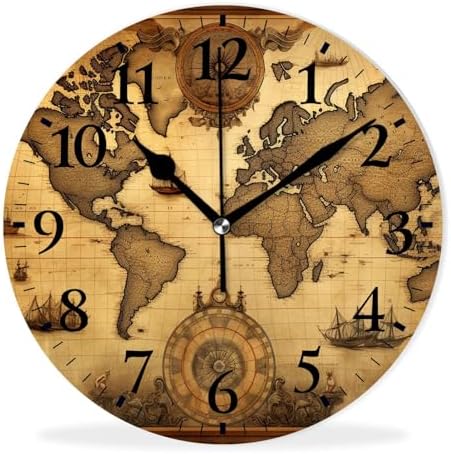 Non-Ticking Silent Wall Clocks Battery Operated Personalized Decor Clock by Kyvita