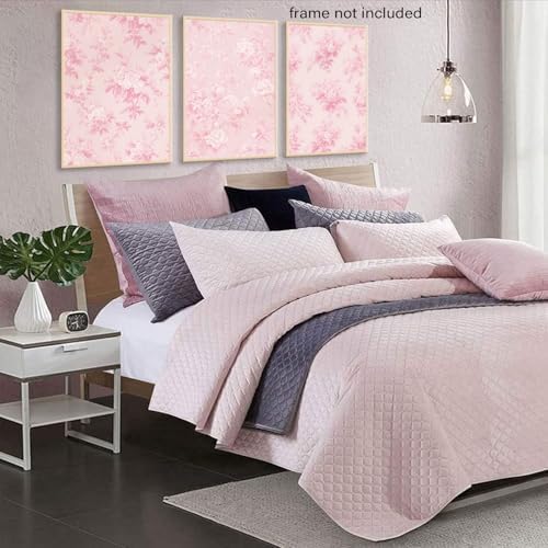 LYPHNX Pink Chinoiserie Flower Poster Wall Art light Pink Love Shack Fancy - Image 3