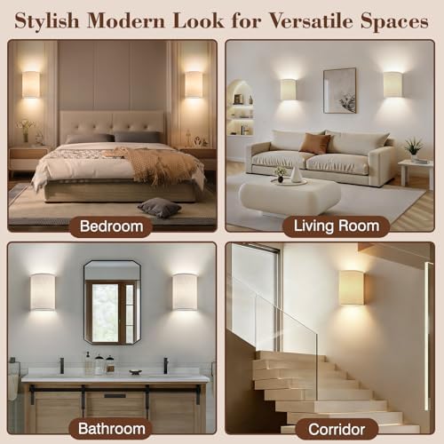 Battery Operated Rechargeable Wall Sconce Set of Two - Image 5