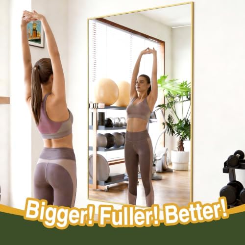 MELOMOIR 81"x41" Oversized Floor Mirror Freestanding, Shatterproof Tempered - Image 5