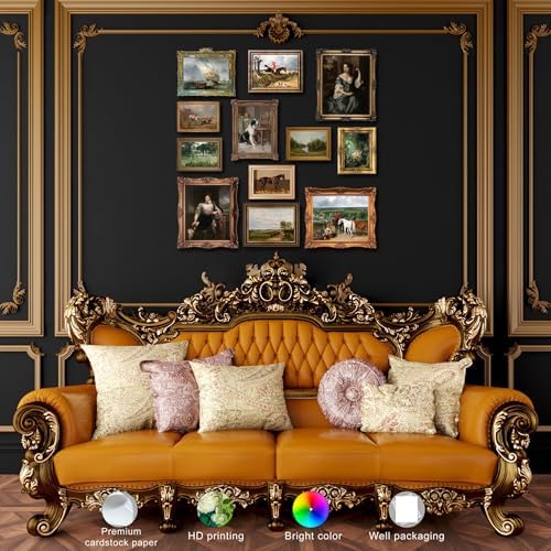 LANCHI95 12 Pcs Unframed Classic Equestrian Art - Image 3