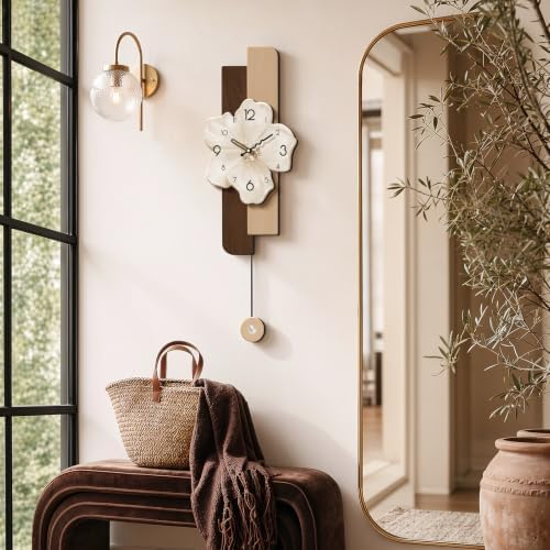 Flower Wall Clocks Battery Operated Decorative - Image 2