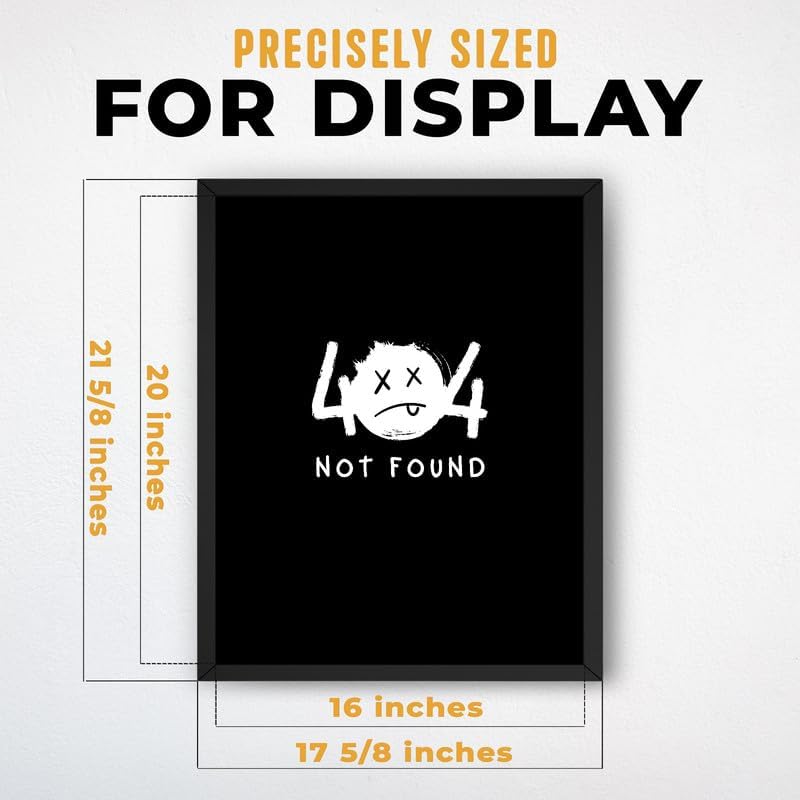 InkFlow Posters Not Found Canvas Poster - Image 3