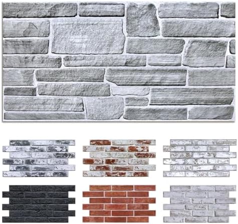 Commomy Faux Stone 3D Wall Panels Peel and Stick by CommomyDecor
