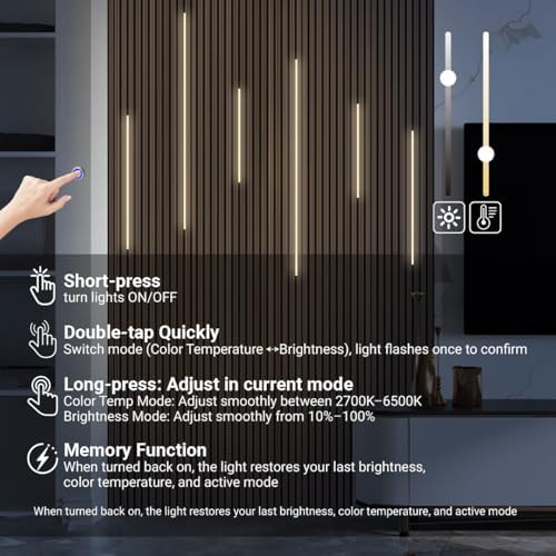HAMRVL Black CCT LED Recessed Lighting Kit, Self-Adhesive Dimmable LED Lights - Image 3