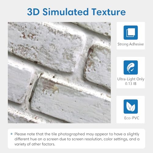 COMSTICKC 3D Faux Brick Wall Panels Peel and Stick - Image 4