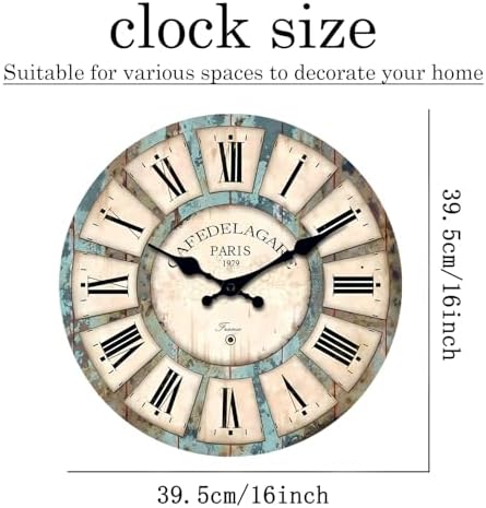Retro Rustic Wooden Wall Clocks - Image 5