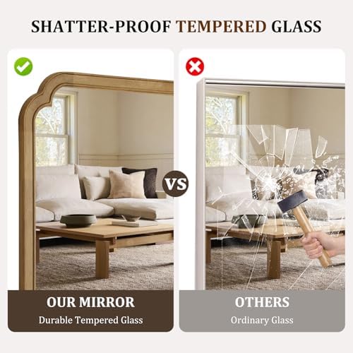 WallBeyond 30" x 36" Wood Bathroom Mirror - Image 6