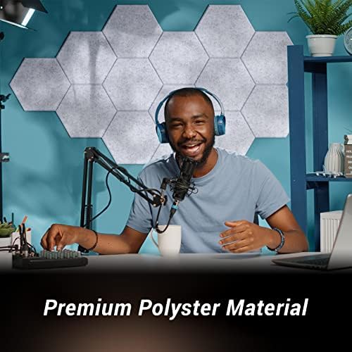 TONOR 36 Pack High Density Hexagon Acoustic Panels - Image 2