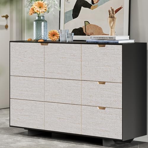 CAX Grasscloth Peel and Stick Wallpaper Beige Textured Contact Paper - Image 3