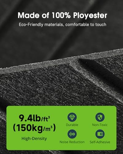 Sound Proof Foam Panels for Walls Self-Adhesive, 18 Pack 12" X 12" - Image 5