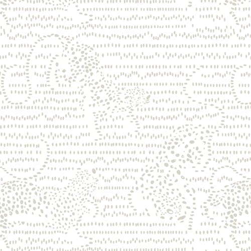 Peel and Stick Wallpaper Textured Beige Dot Leopard Pattern – Modern Removable by Vinjiasin