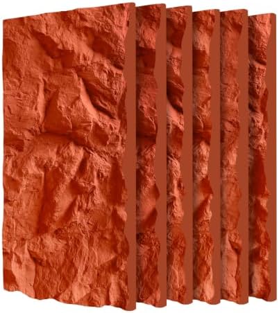 3D Faux Stone Wall Panels by Qinazoe