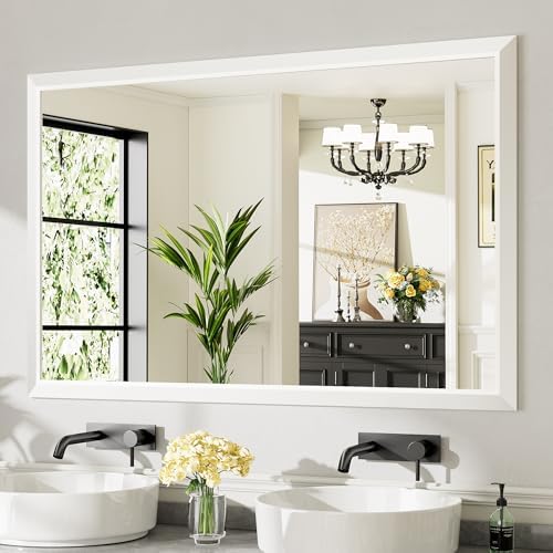 Briivue Bathroom Wall Mirror, 55x36 Inch by Briivuemodernmirrors