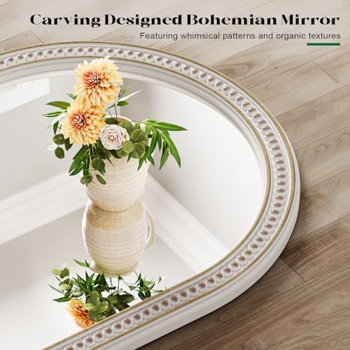 Boho Mirror for Wall, Arch Decorative Wall Mirrors for Bathroom, Living Room - Image 5