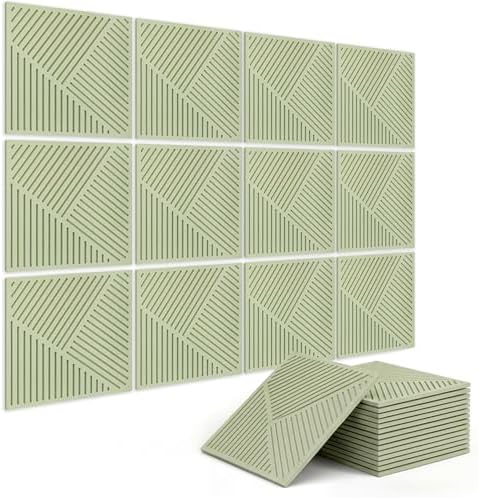 BUBOS 6 PCS Art Sound Absorbing Panels 23.6x23.6" Decor Acoustic Wall Panel by BUBOS