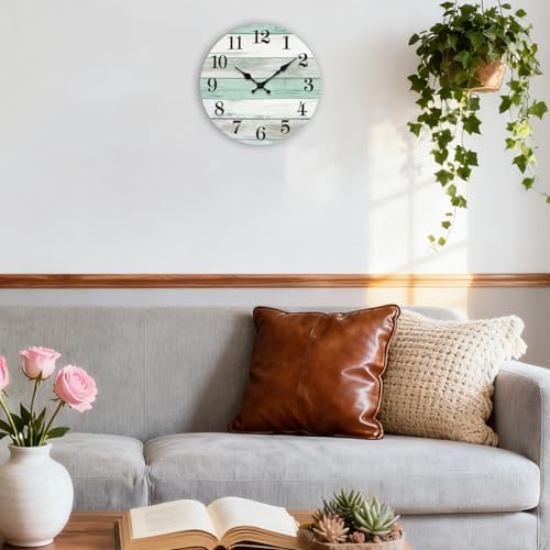 Wall Clock Battery Operated, 8 Inch Small Silent Wall Clock Non Ticking - Image 7