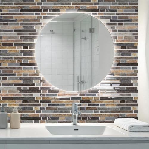 Art3d Linear Tile Peel and Stick Backsplash, Vintage Sandstone - Image 3