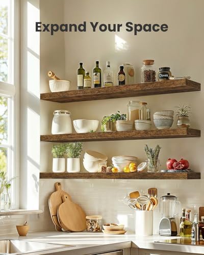 Amada 47.2" Floating Shelves for Wall Decor & Storage - Image 3