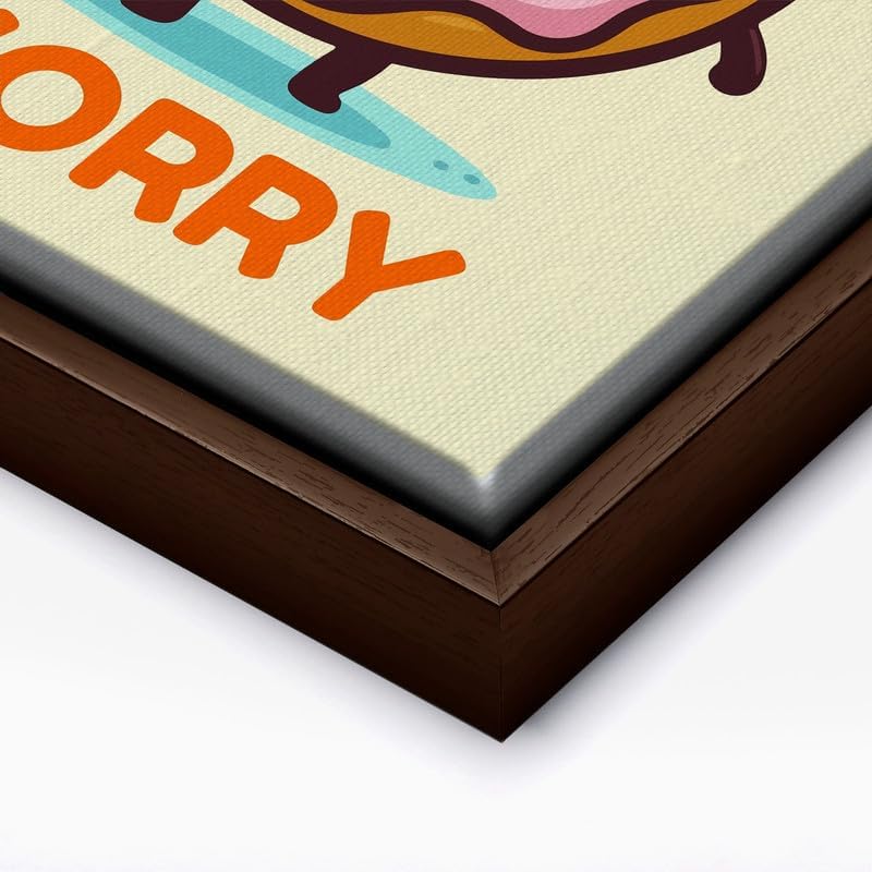 InkFlow Posters Donut Worry Canvas Poster - Image 2
