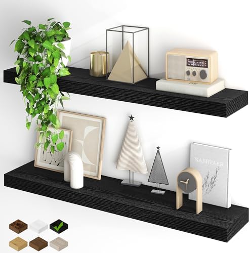 Fun Memories Floating Shelves for Wall, 40Inch Floating Shelves Set of 2 by FunMemories