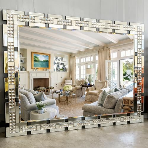 Chende 32" x 47" Crystal Large Wall Mirror by ChendeMirror