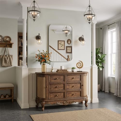 16"x24" Bathroom Mirror for Over Sink, Brushed Nickel Vanity Mirror - Image 2