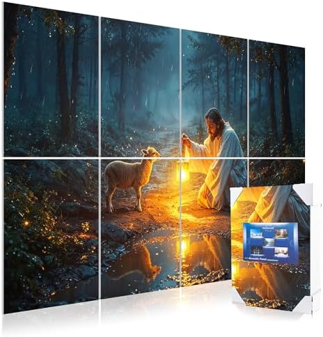Mollywell Art Acoustic Panels, 48x32 in, The Lost Lamb by Mollywell