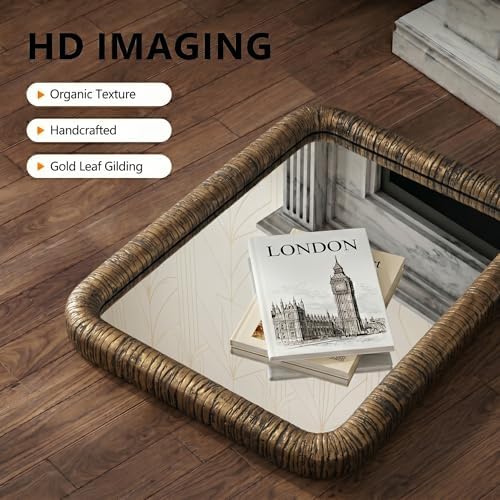 ARTPULSE 24x36 inch Vintage Farmhouse Rectangle Wall Mirror - Image 5