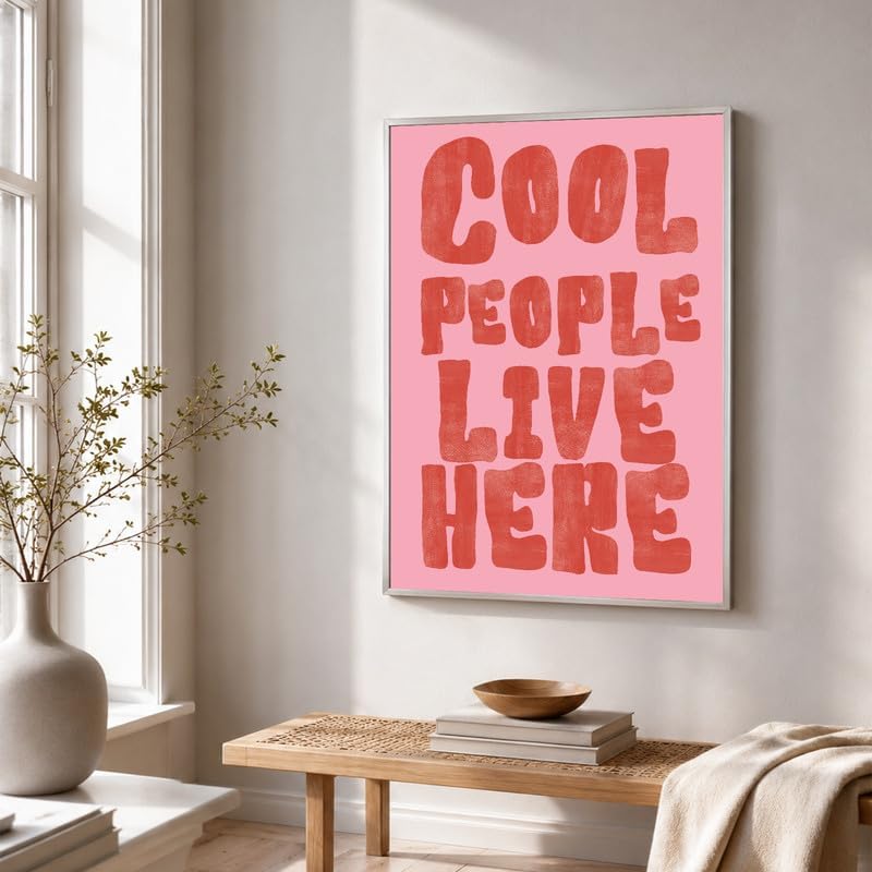 InkFlow Posters Cool People Live Here Canvas Poster - Image 4
