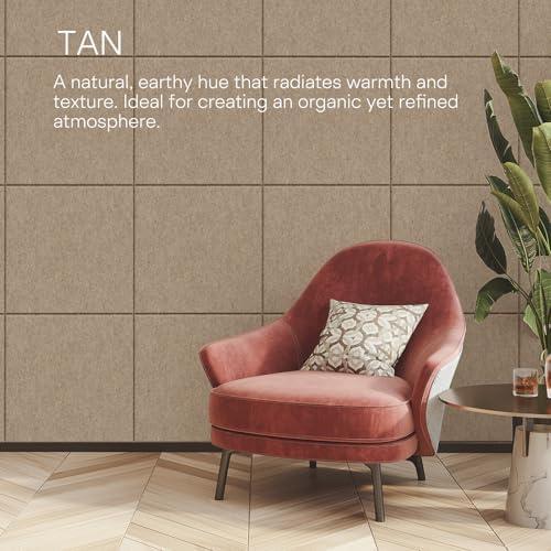 MaxGear Extra Large Bulletin Board 72" x 48", Tan Felt Wall Tiles Pushpins - Image 6