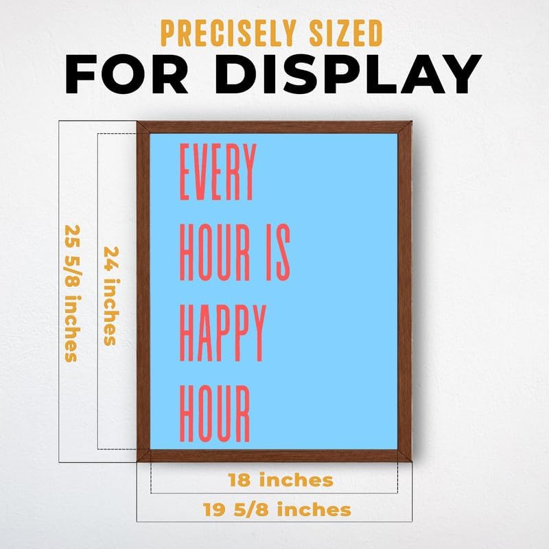 InkFlow Posters Every Hour Happy Hour Canvas Poster - Image 3