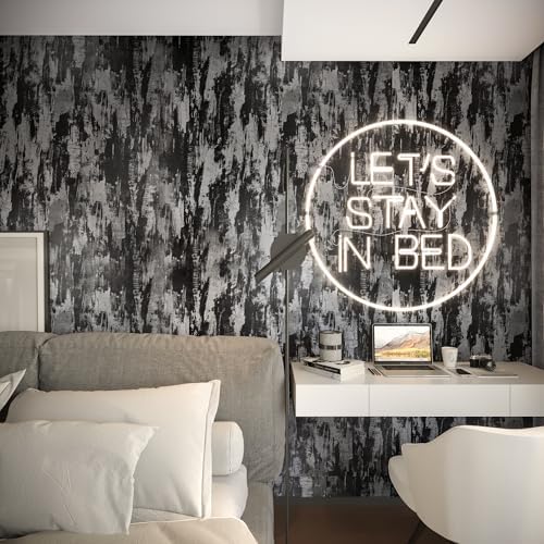 BOMENG Black Concrete Peel and Stick Industrial Wallpaper 31.5"x157.5" Cement - Image 3
