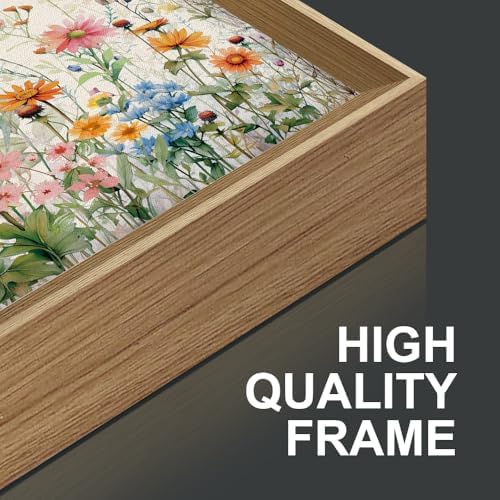 FWIEXA Floral Canvas Wall Art, Framed Wildflower Pictures Wall Decor, Large - Image 6