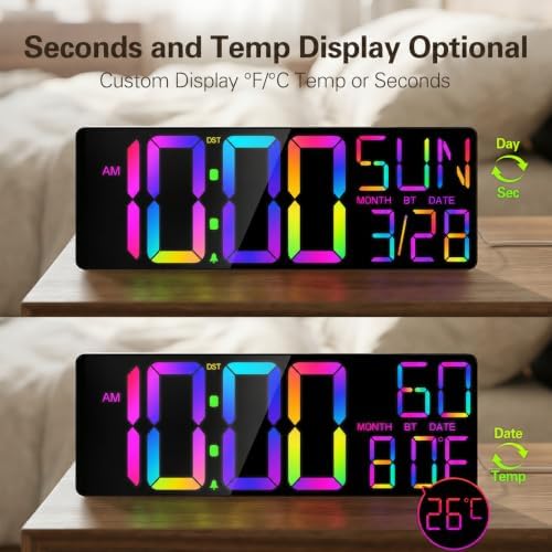 JALL 18" Large Digital Wall Clock - Image 4