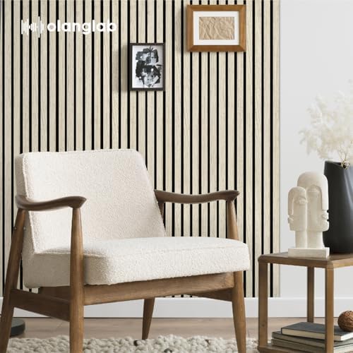 Olanglab Wood Panels for Wall 4Pack 94.5"x12.6" Rustic Oak - Image 2
