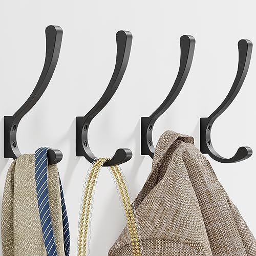Coat Hooks Wall Mounted, Heavy Duty Hooks Hanging Towel by saffruff