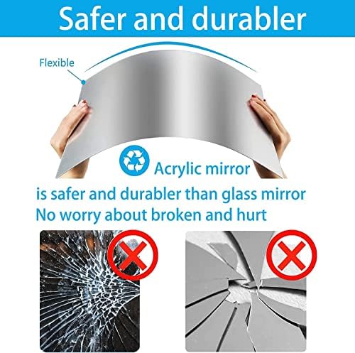 16" x 12" x 1Pcs Acrylic Mirror Sheet, Decorative Wall Mirror - Image 4