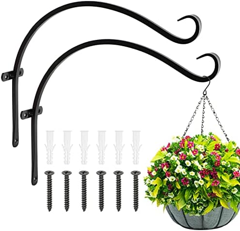 FEED GARDEN 18 Inch 2 Pack Outdoor Hanging Plant Bracket by FEEDGARDEN