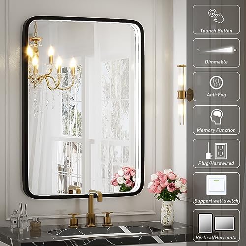 20x28 Inch LED Lighted Bathroom Mirror - Image 3