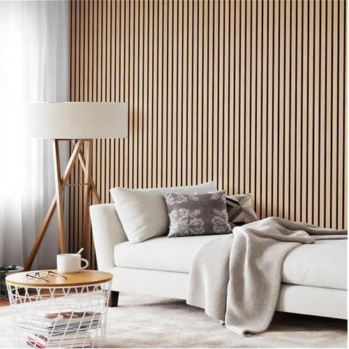 ZETY HOME Acoustic Wood Wall Panels, Slat 4-Pack, 94.5 in - Image 4