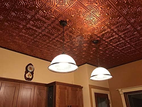 From Plain To Beautiful In Hours 205 Wrought Iron PVC Ceiling Tiles 2x2 ft - Image 4