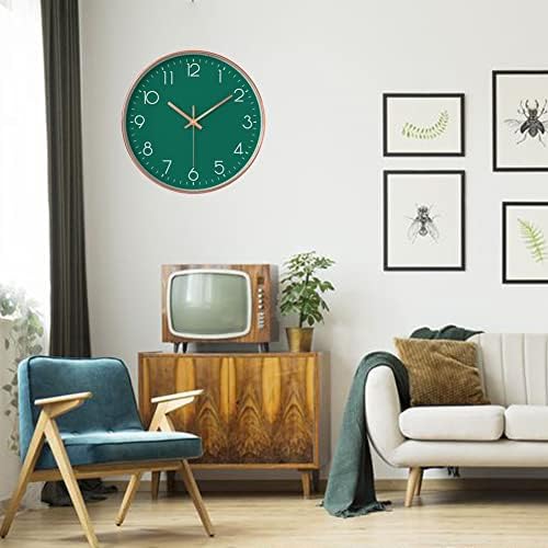 12 in Wall Clock Non-Ticking Quartz Silent Battery Operated Round Clocks Home - Image 3