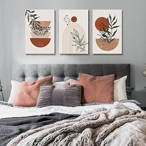 Boho Wall Art Prints，Boho Wall Decor, Mid Century Modern Wall Art，Set of 3 - Image 6