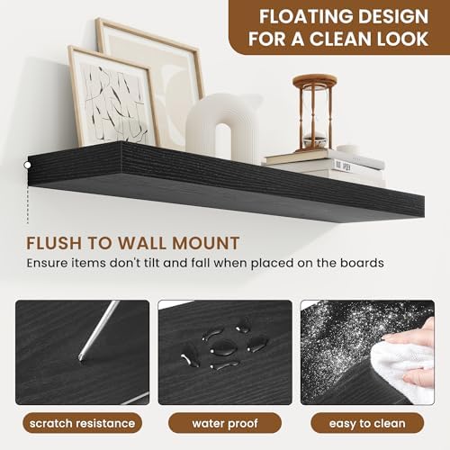 Floating Shelves for Wall, Wall Mounted Wood Shelves - Image 5