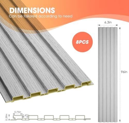 OUZUGIE WPC Acoustic Slat Wall Paneling - Image 3