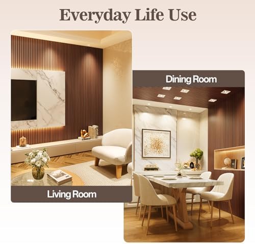 4 Pack Acoustic Wood Panels for Wall 94.48" x 12.79" Soundproof - Image 3
