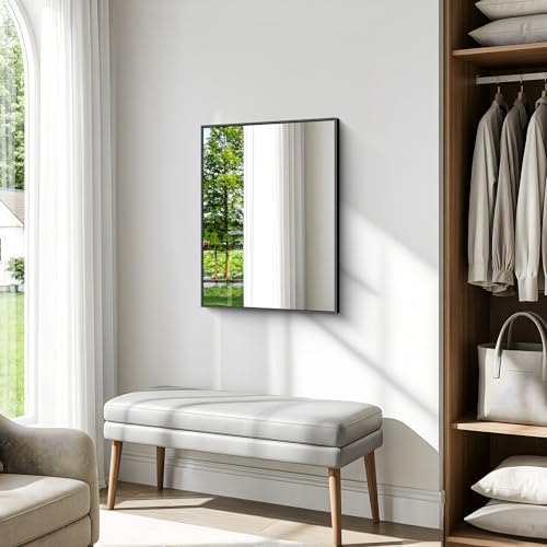 BONEWEI Bathroom Mirror, 24x30 inch Wall Mirror - Image 6